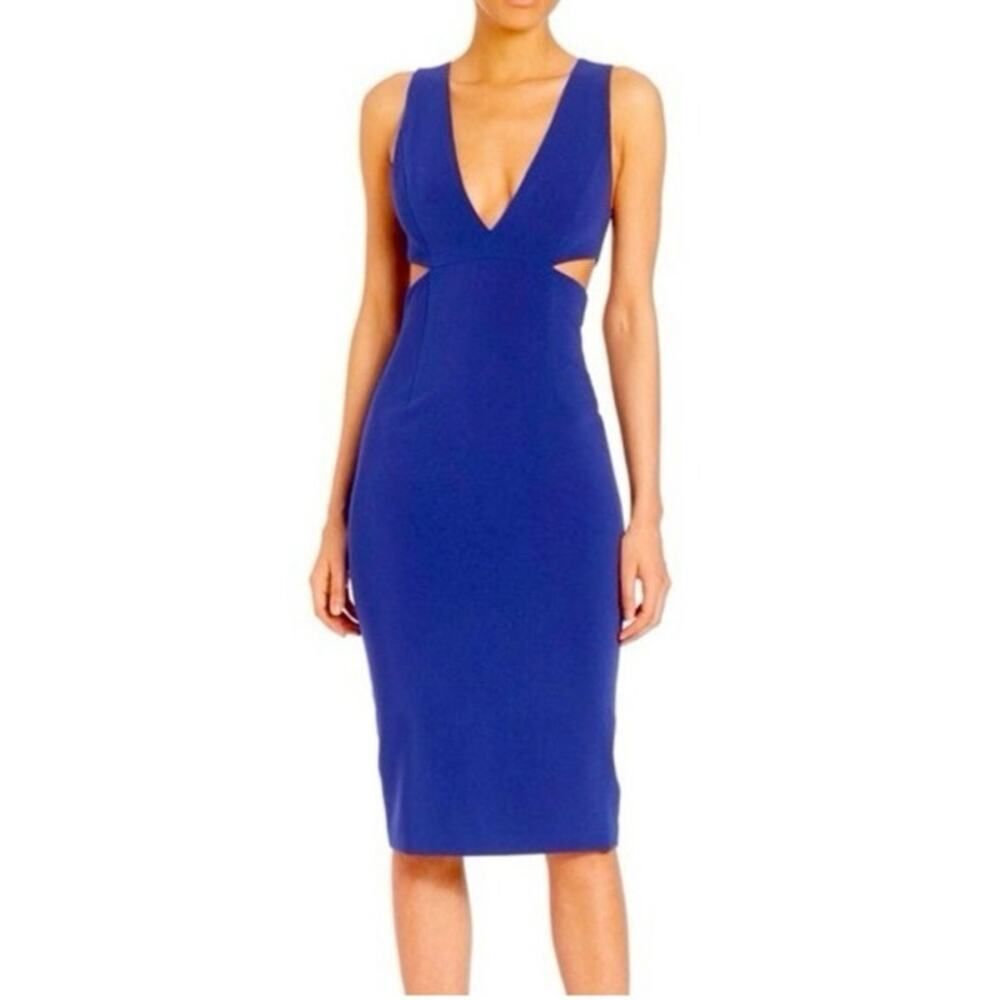 Alice + Olivia Riki Cutout Sheath
Dress in Blue Size 8